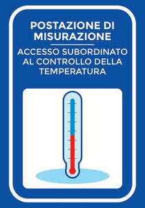 CARTELLO FOREX BLU - Misurazione temperatura