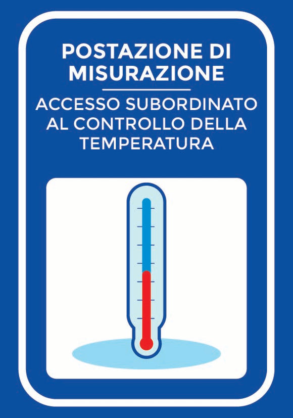 CARTELLO FOREX BLU - Misurazione temperatura